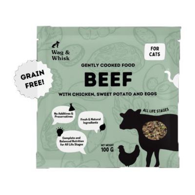 Wag & Whisk Gently Cooked Beef All Life Stages Makanan Kucing Basah