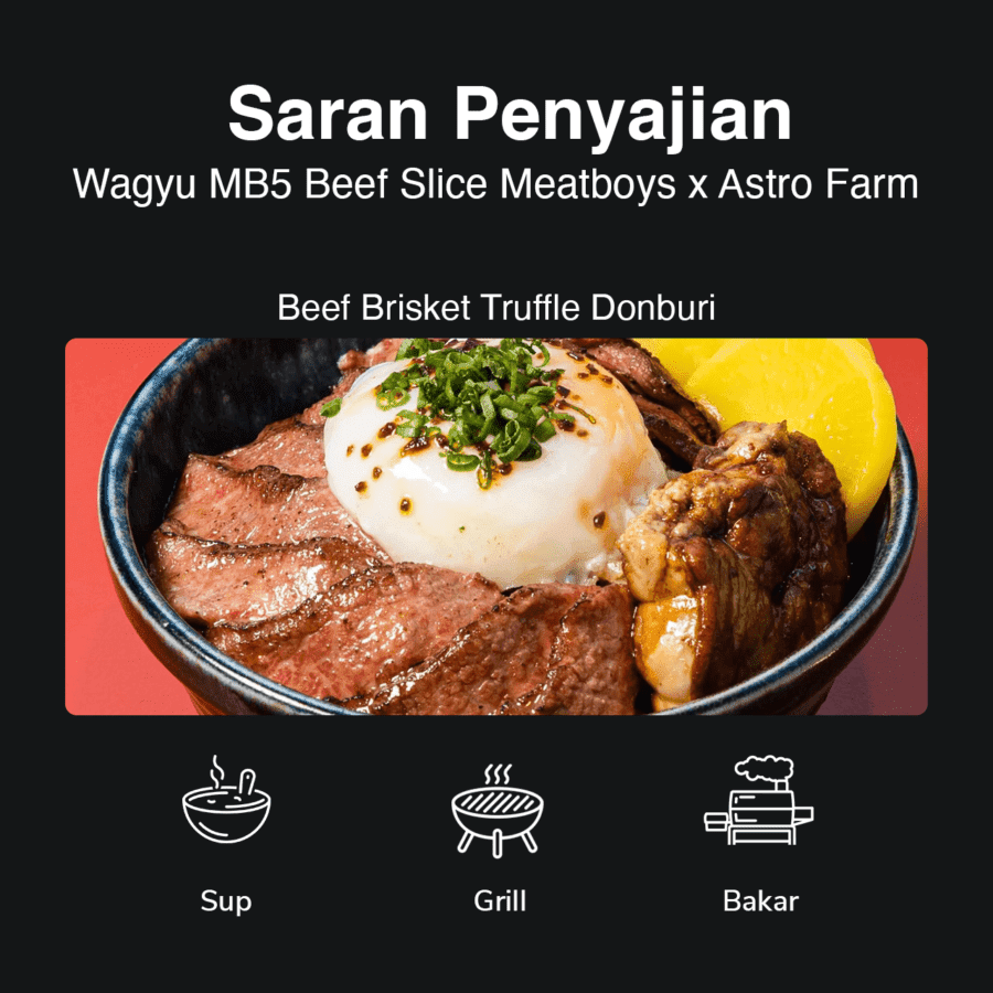 Wagyu MB5 Beef Slice Meatboys x Astro Farm 300gram