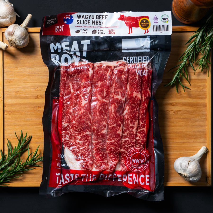 Wagyu MB5 Beef Slice Meatboys x Astro Farm 300gram