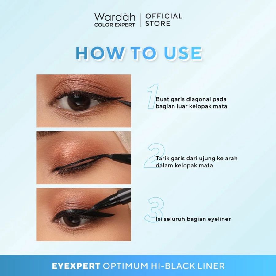 Wardah EyeXpert Optimum Hi Black Eye Liner 1gram