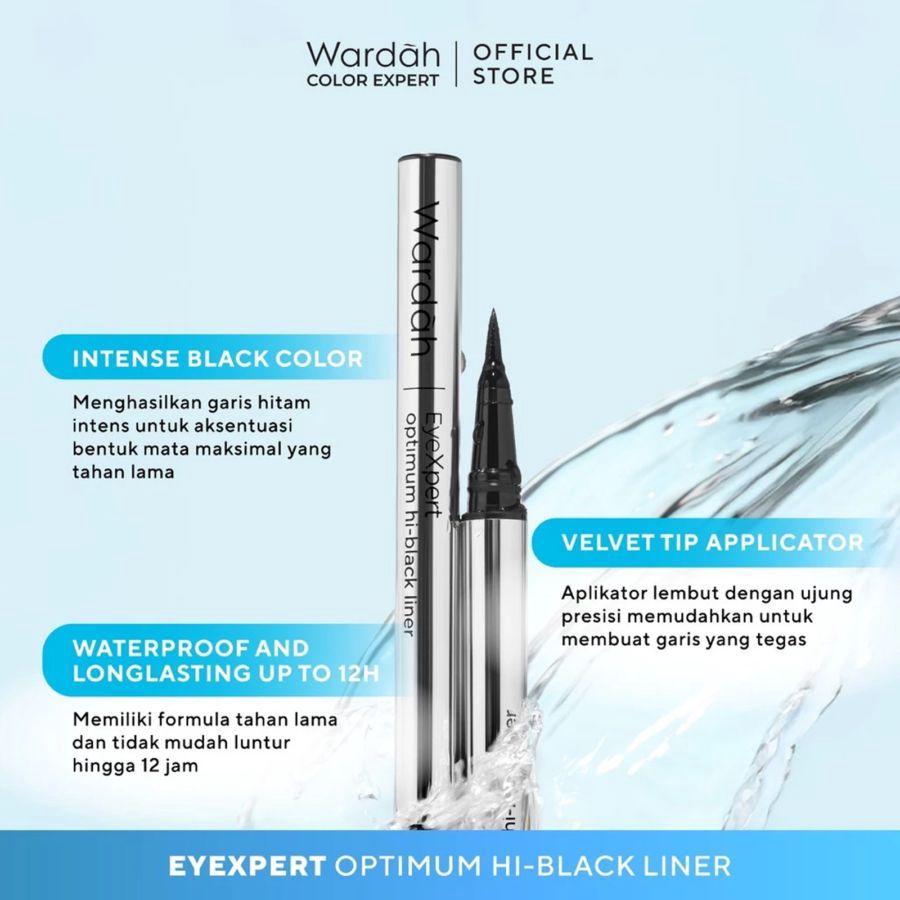 Wardah EyeXpert Optimum Hi Black Eye Liner 1gram
