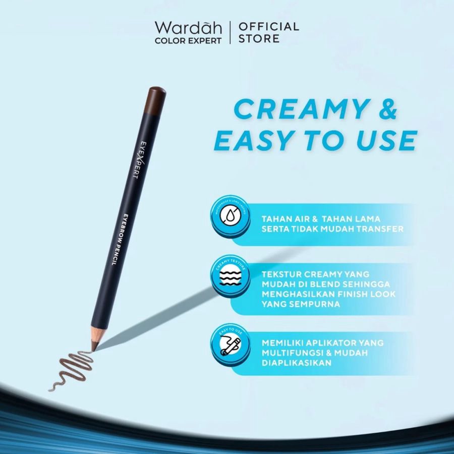 Wardah EyeXpert Brown Eyebrow Pencil 1gram