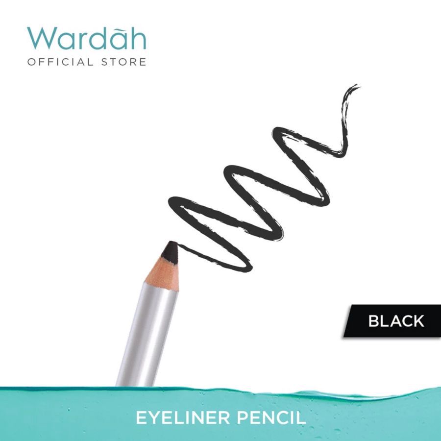 Wardah Black Eyeliner Pencil 1stick