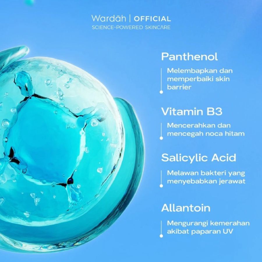Wardah UV Shield Acne Calming Sunscreen Moisturizer SPF 35 PA+++