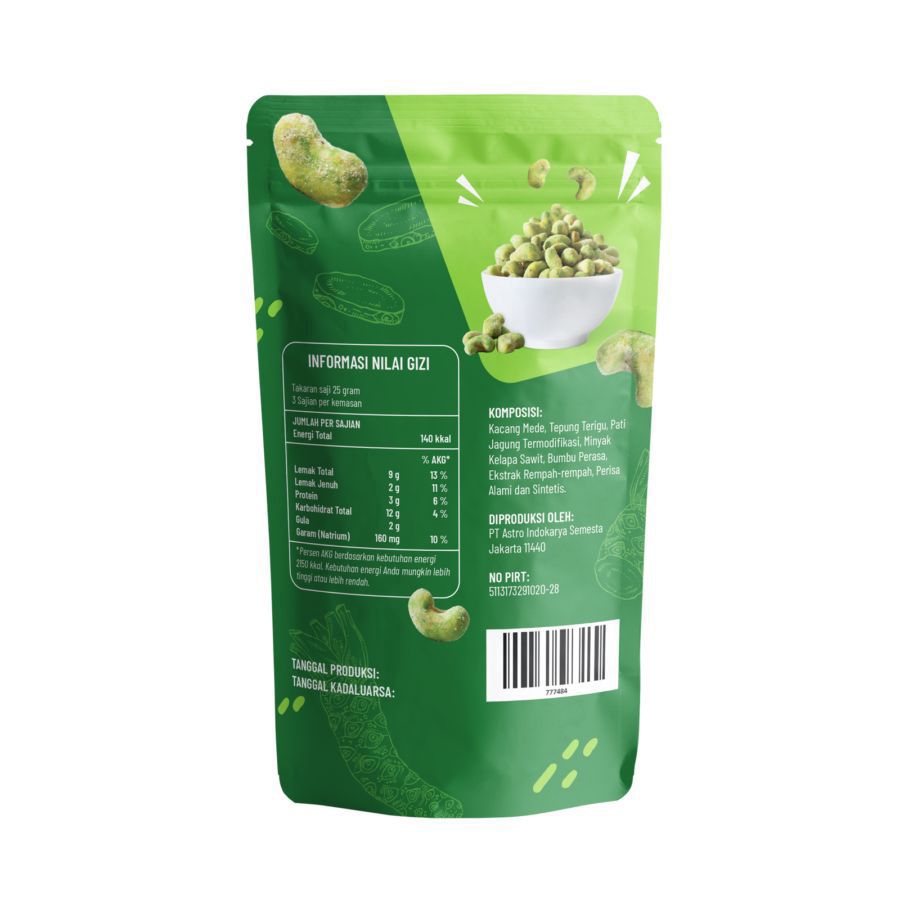 Wasabi Explosion Cashew Astro Goods 80gram