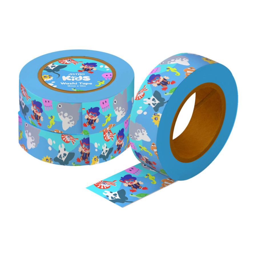 Washi Tape Airo in the Sea Astro Kids 1pcs