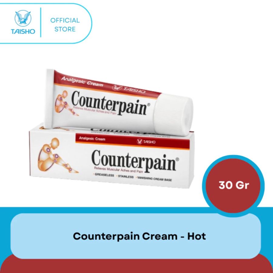 Counterpain Cream Pereda Nyeri Otot & Sendi 30gram