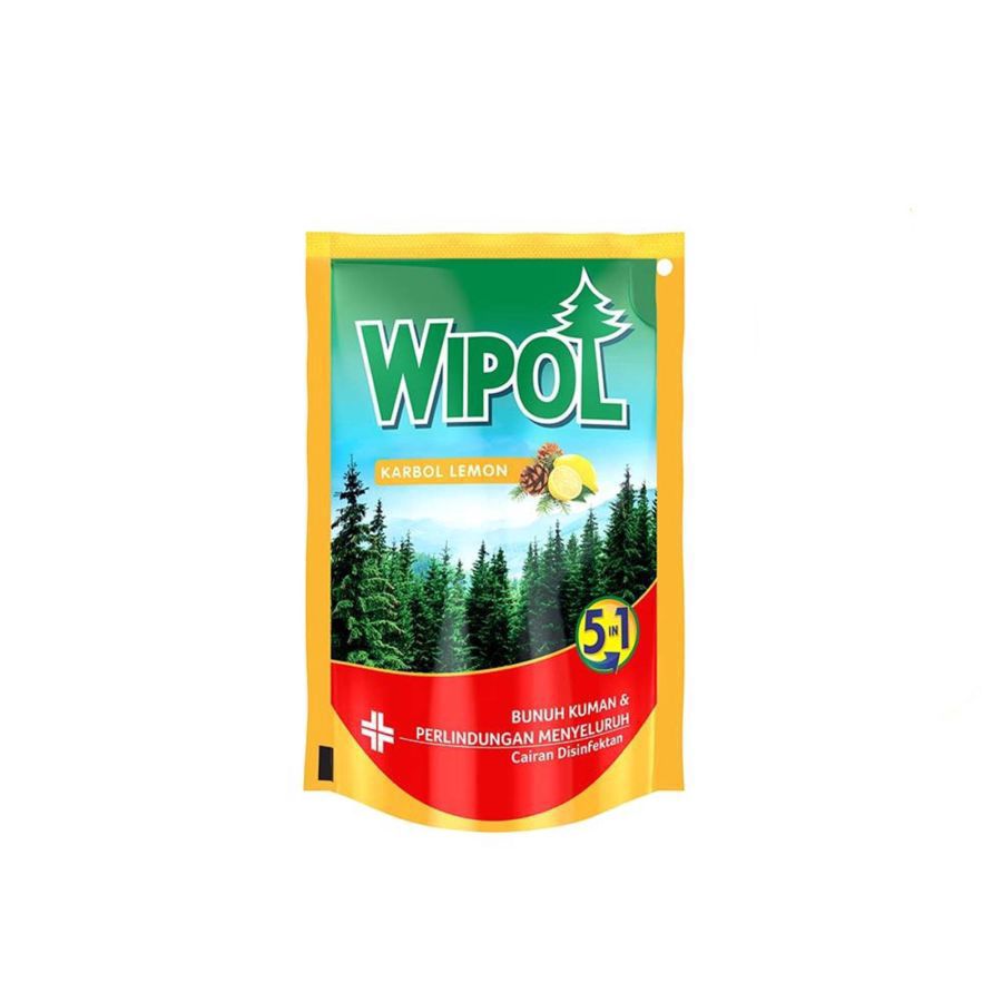 Wipol Karbol Lemon Pembersih Lantai Refill 190gram