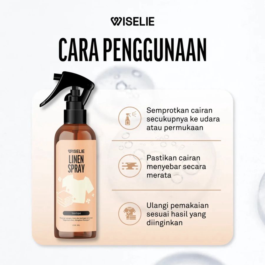 Wiselie Linen Spray Cotton Fresh Pengharum Ruangan 250ml