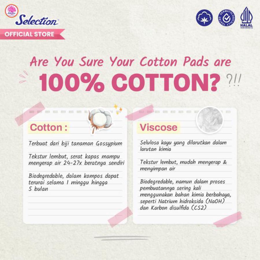 Selection Round Facial Cotton 80pcs