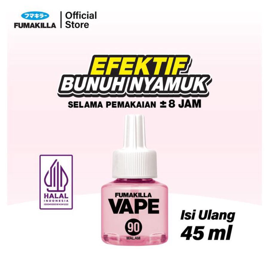 Vape Liquid Refill Sweet Powder 90 Malam Pembasmi Serangga