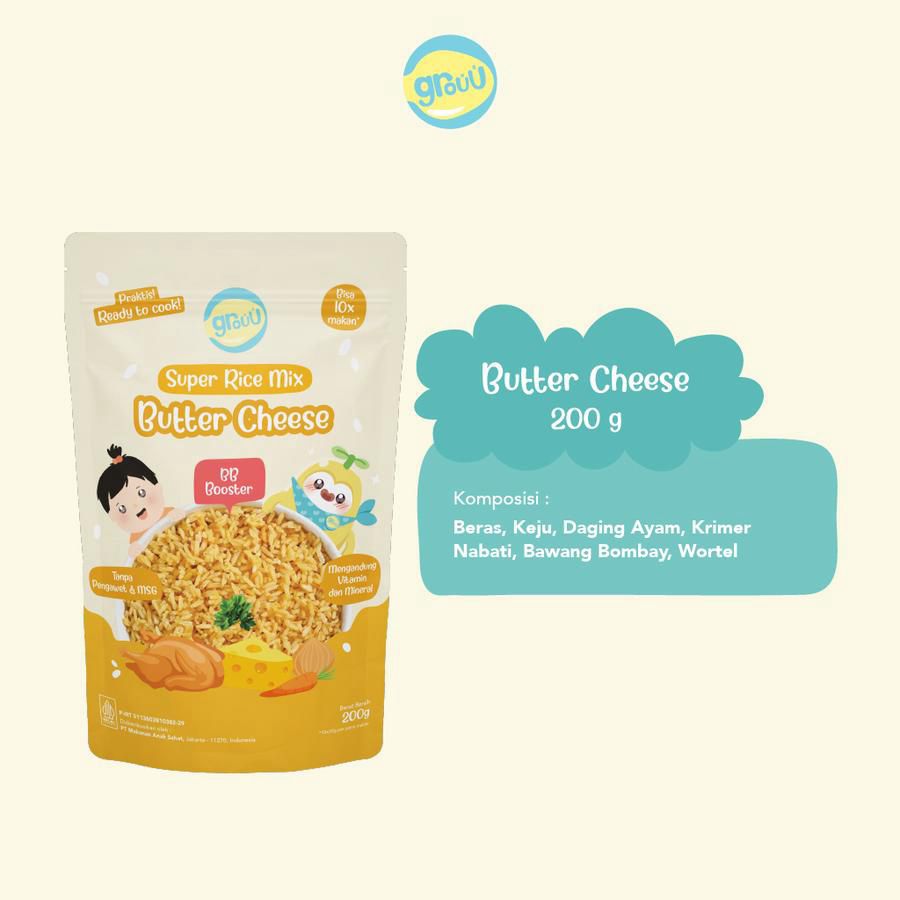 Grouu Super Rice Mix Butter Cheese MPASI 200gram