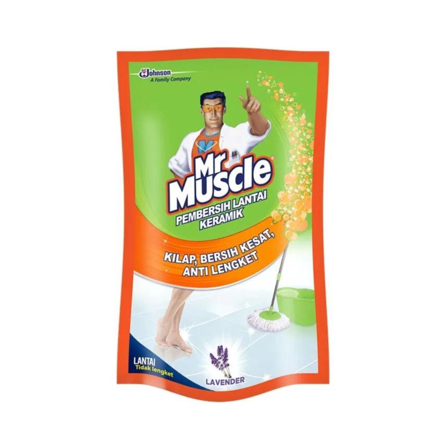 Mr. Muscle Axi Lavender Pouch Pembersih Lantai Keramik 720 ml 720ml