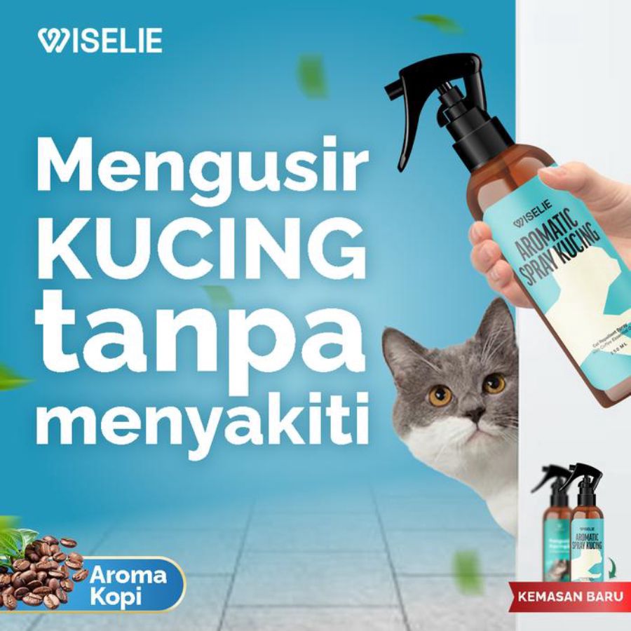 Wiselie Aromatic Spray Pengusir Kucing
