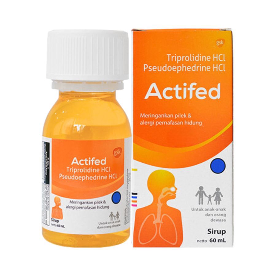 Actifed Sirup Obat Pilek dan Alergi Pernapasan 60ml