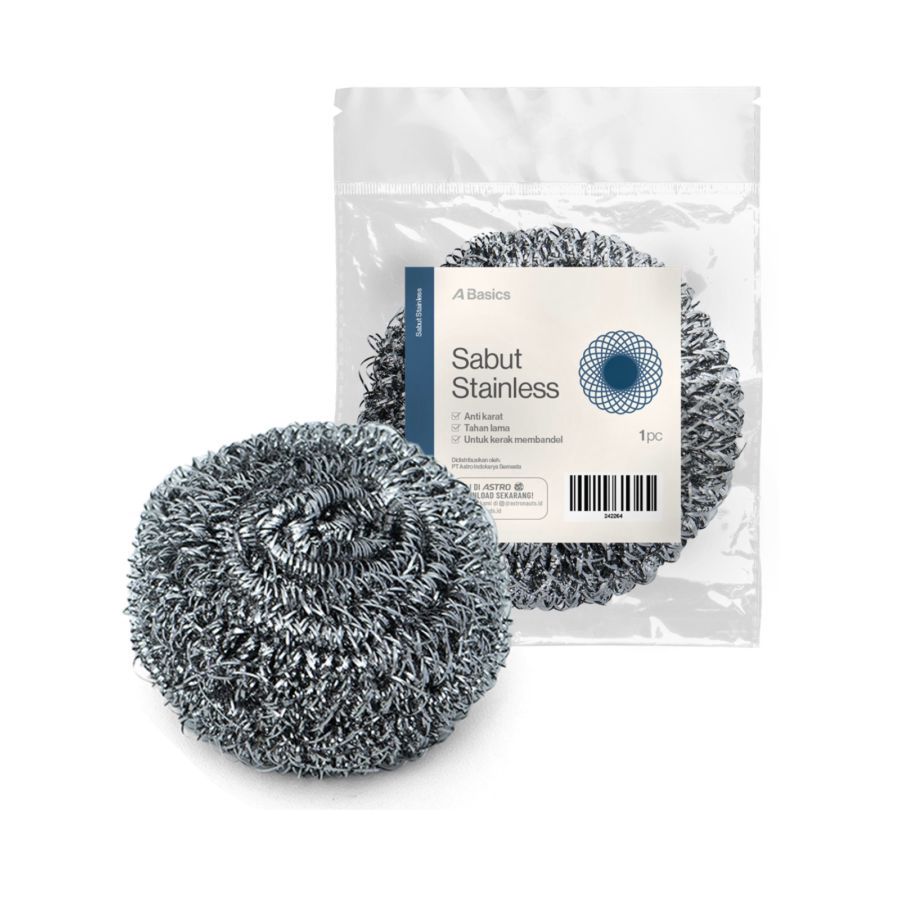 Sabut Spons Stainless A Basics 1pcs