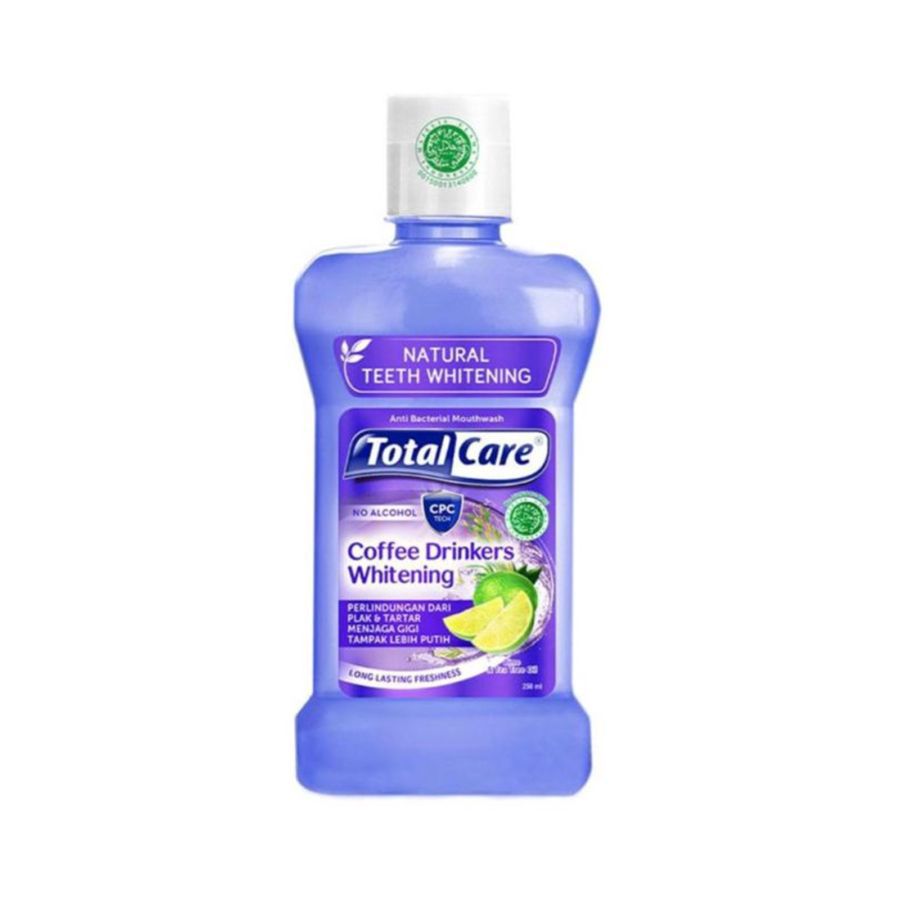 Total Care Coffee Drinkers Whitening Lime & Tea Tree Oil Mouthwash 250ml