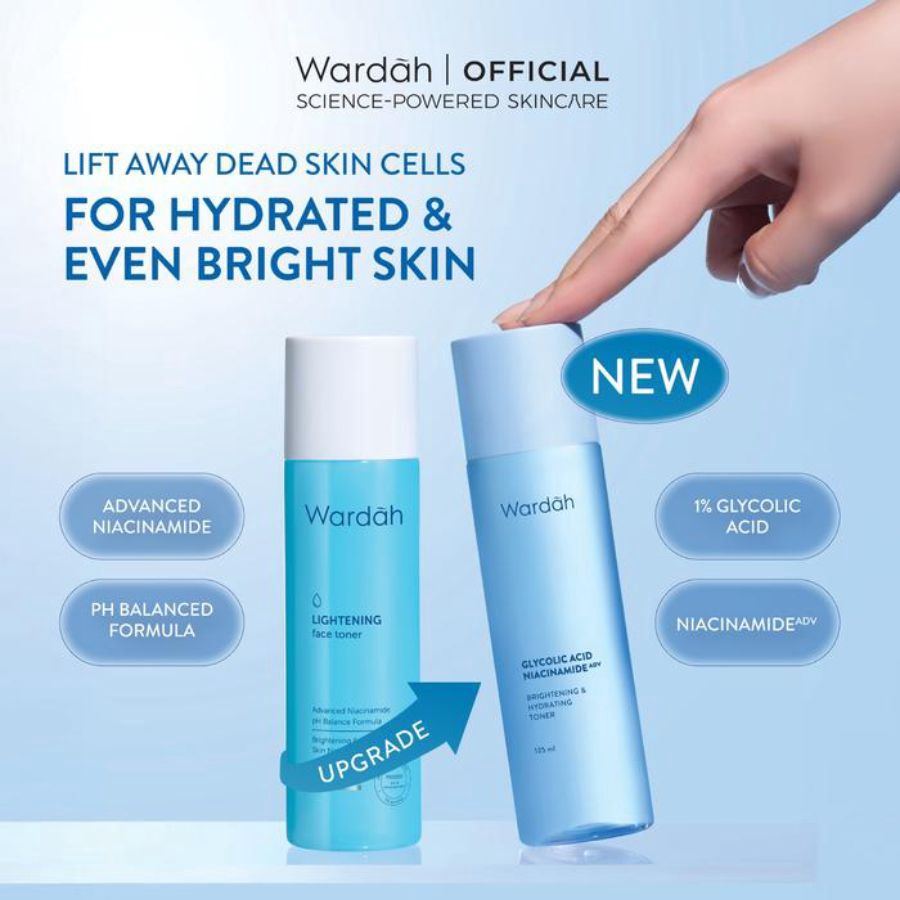 Wardah Glycolic Acid Niacinamide Brightening & Hydrating 125ml