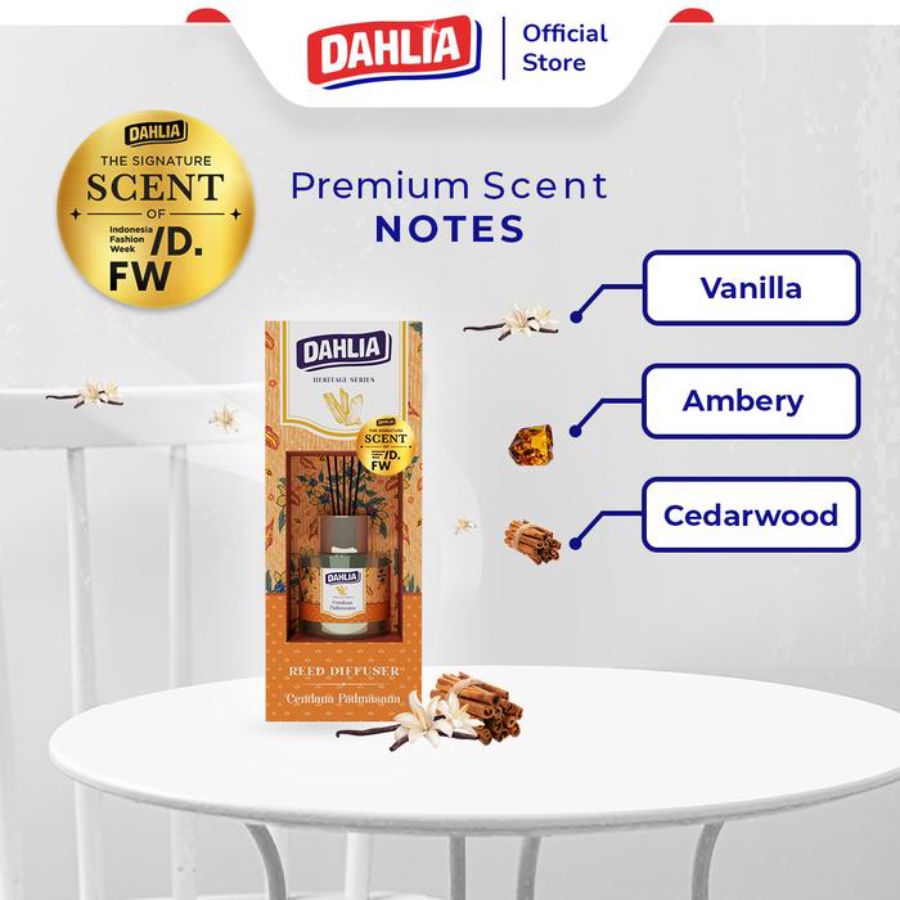 Dahlia Reed Diffuser Cendana Padmasana Pengharum Ruangan 30ml