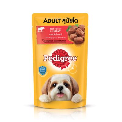 Pedigree Beef in Gravy Adult Makanan Anjing Pouch