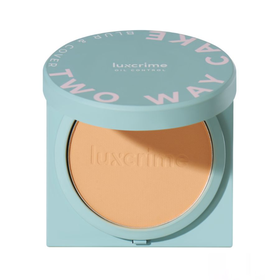 Luxcrime Blur & Cover Custard Oil Control Bedak Two Way Cake 8gram