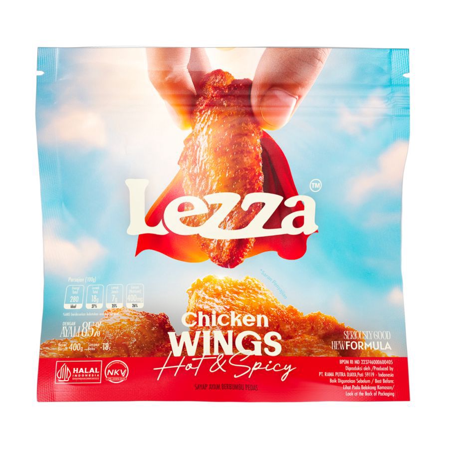 Lezza Wings Hot & Spicy 400gram 1pcs