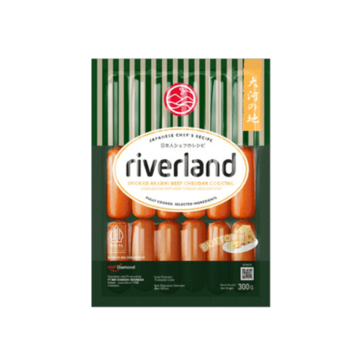 Riverland Smoked Arabiki Beef Cheddar Cocktail Sausages