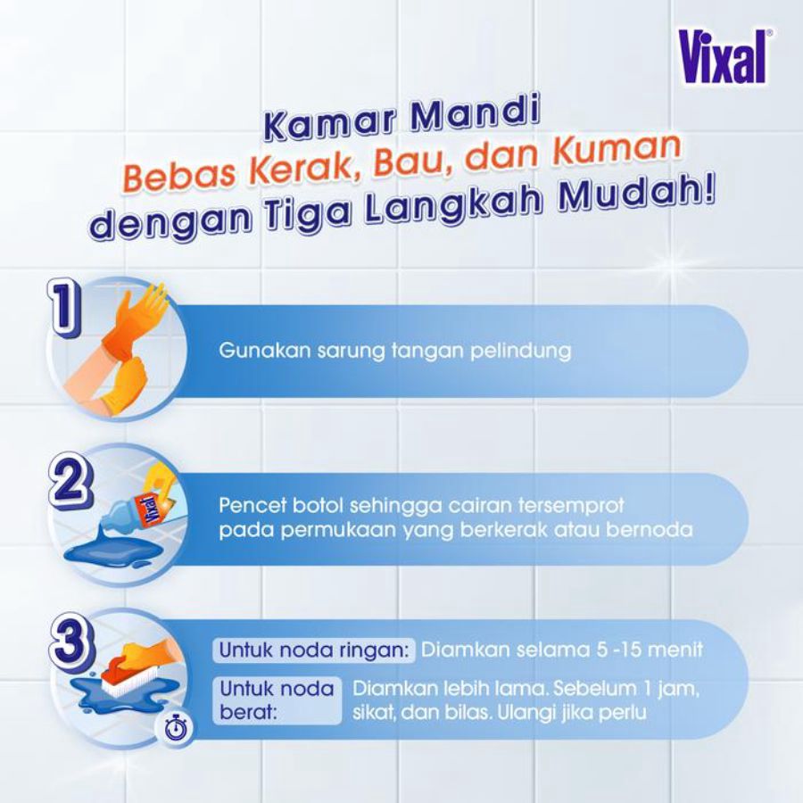 Vixal Ekstra Kuat Pembersih Porselen 700gram