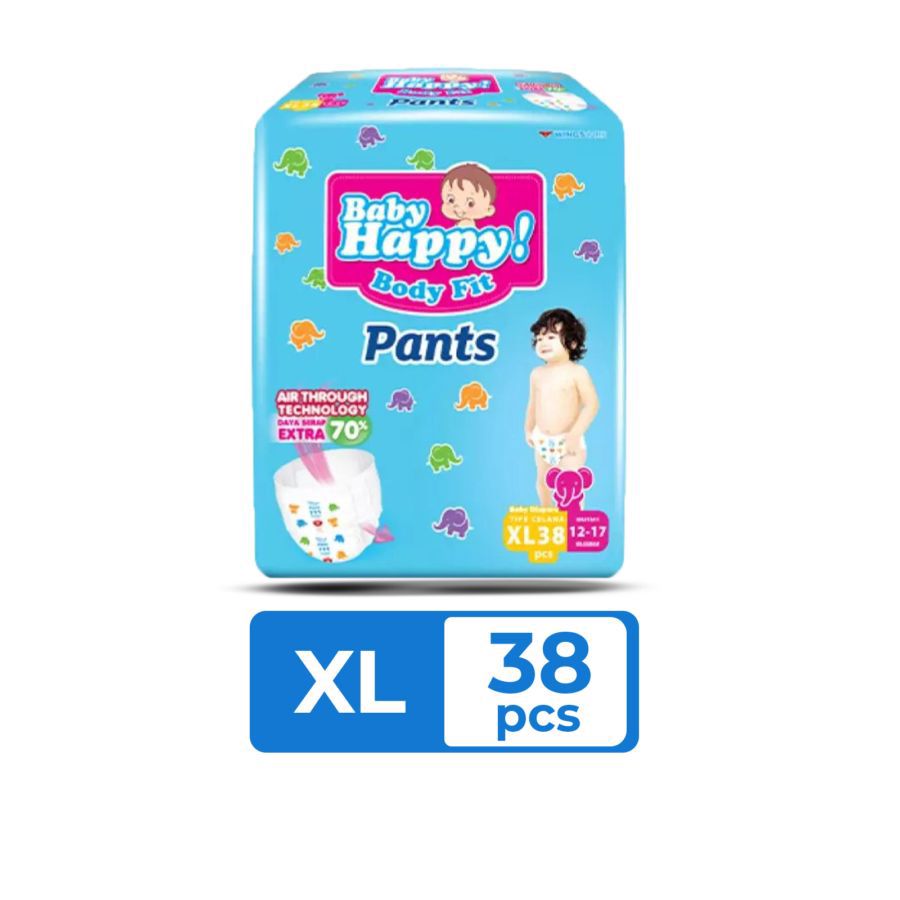 Baby Happy Body Fit Pants Diapers XL38 1pack