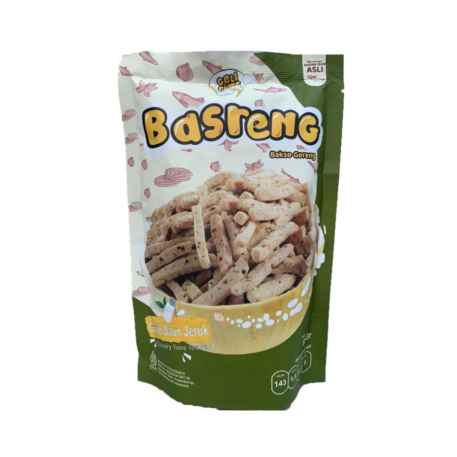 Gelichips Basreng Daun Jeruk 65gram