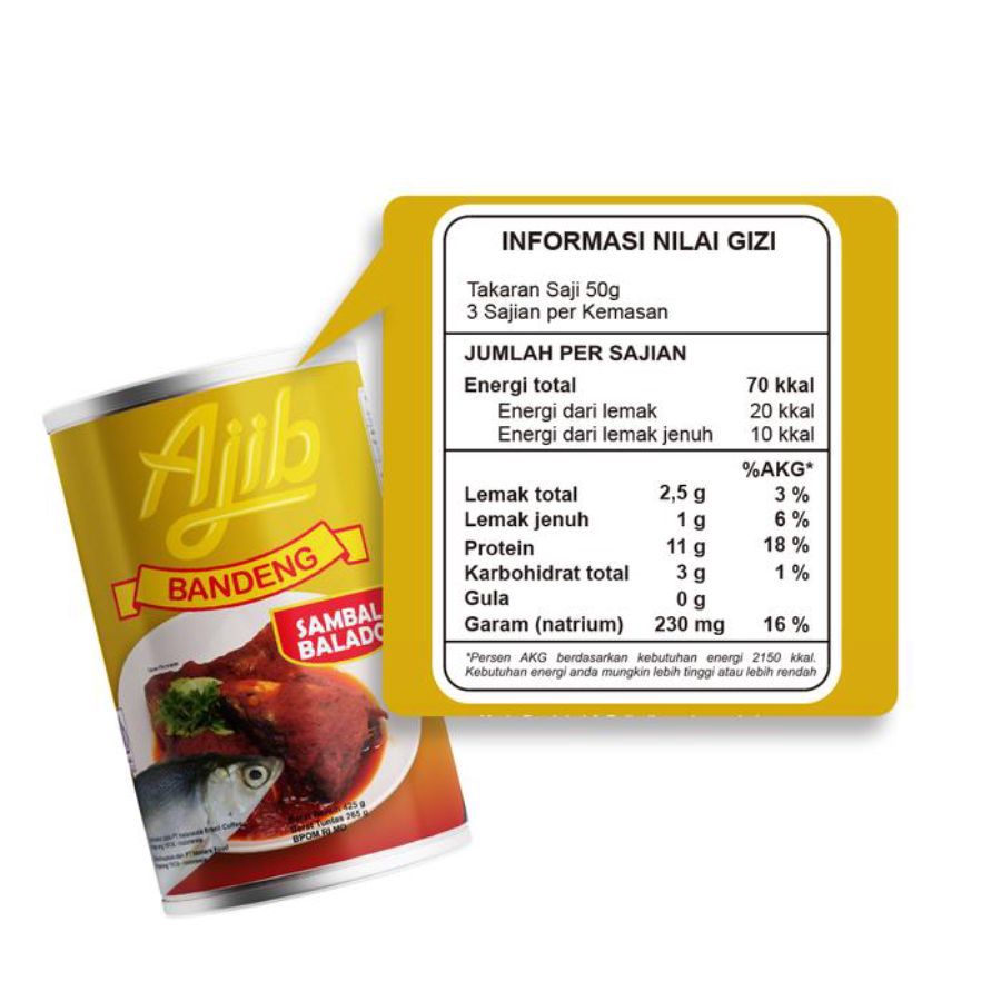 Ajib Bandeng Sambal Balado 425gram