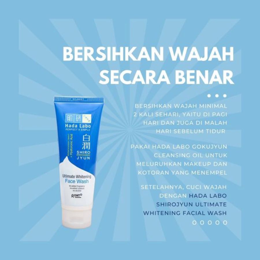Rohto Hada Labo Ultimate Whitening Face Wash 50gram