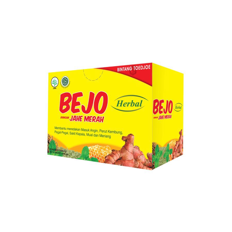 Bejo Herbal Jahe Merah Obat Masuk Angin 12sachets