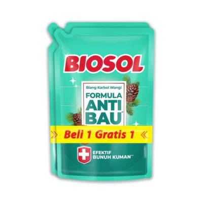 Buy 1 Get 1 Biosol Karbol Wangi Pine Pembersih Lantai Pouch