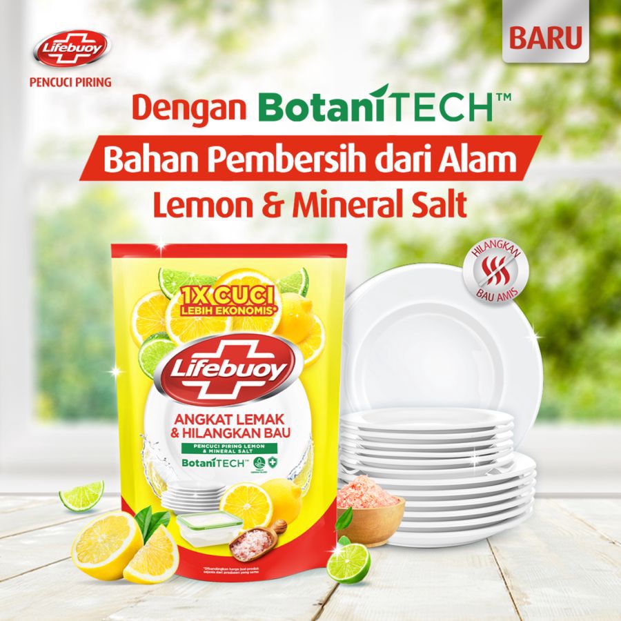 Lifebuoy Lemon & Mineral Salt Cairan Pencuci Piring 650ml