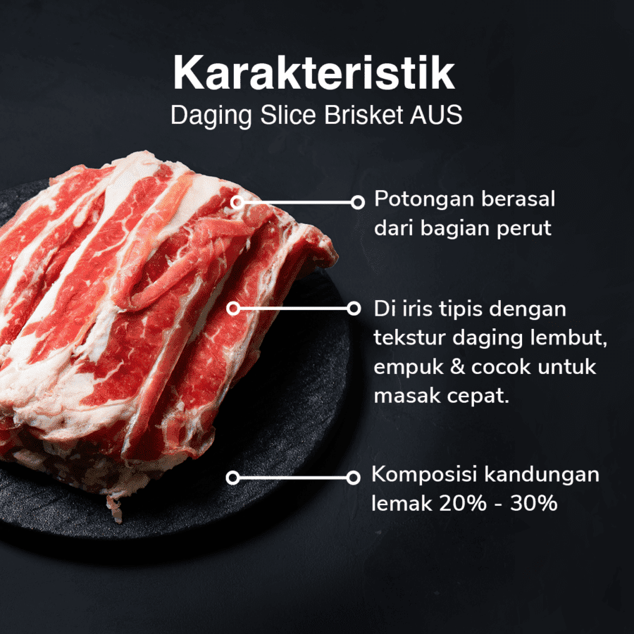 Daging Slice Brisket AUS Astro Farm 500gram