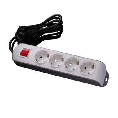 Broco Stop Kontak 4 Lubang Miring (Child Protection + Switch Dengan Kabel 1,5 M 15846