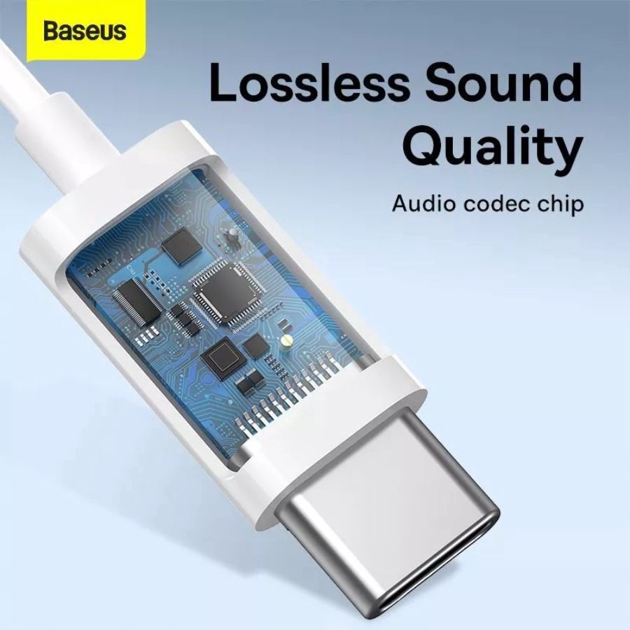 Baseus Encok Type C lateral In-Ear Wired Earphone White C17