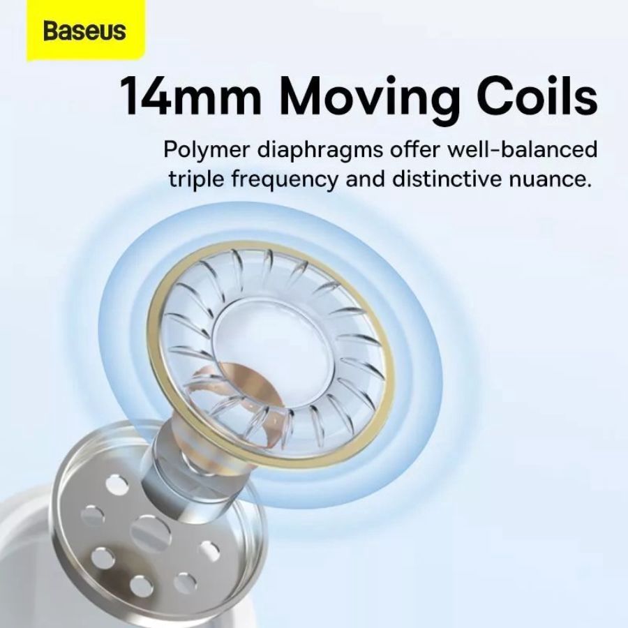 Baseus Encok Type C lateral In-Ear Wired Earphone White C17
