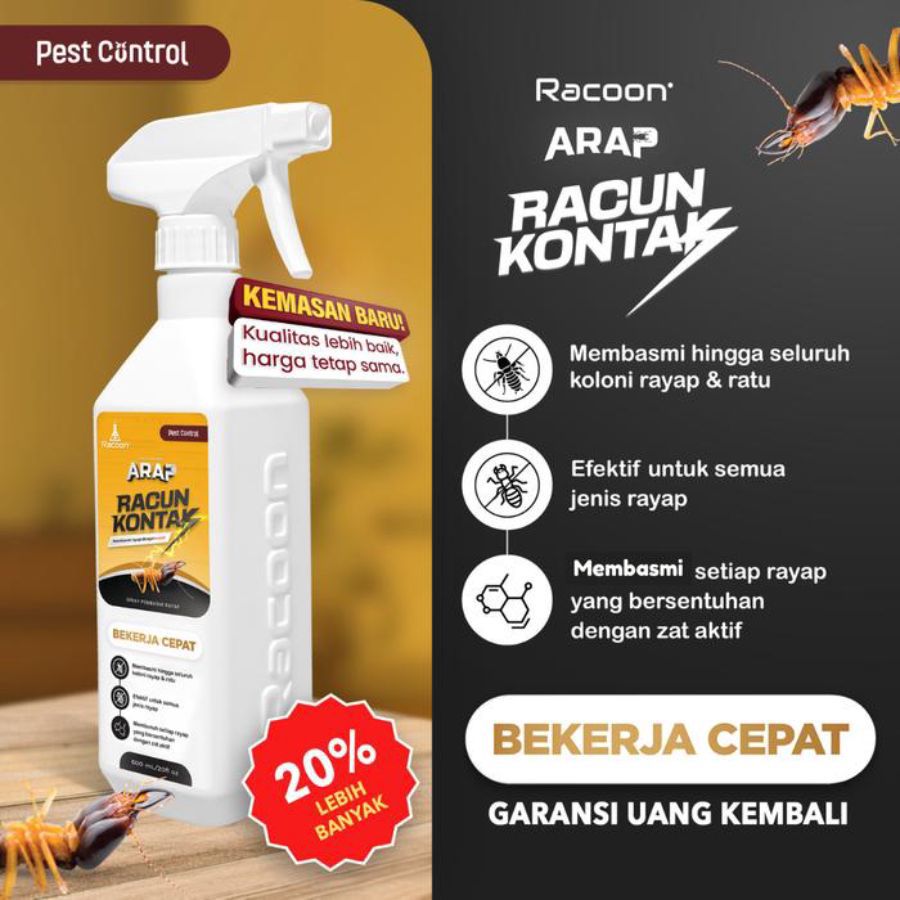 Racoon Arap Racun Kontak Anti Rayap Quick Action