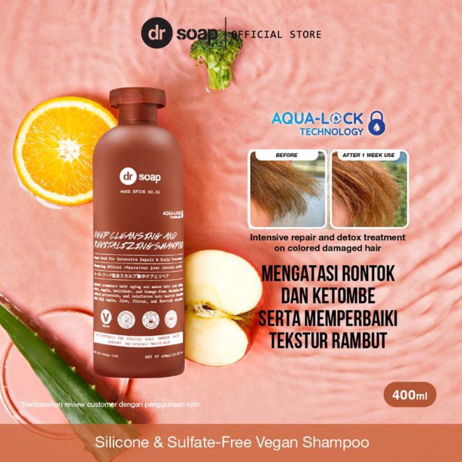 Dr Soap Deep Cleansing & Revitalizing Mars Spice Shampoo 400ml