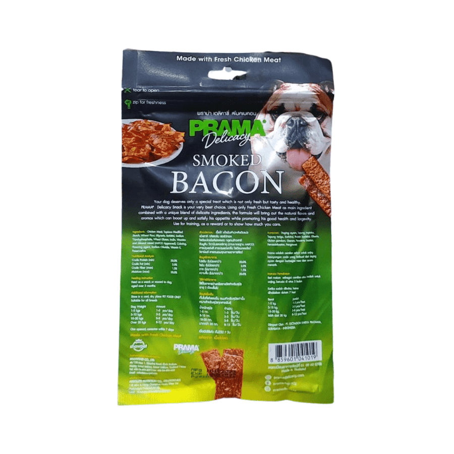 Prama Smoked Bacon Snack Anjing 70gram