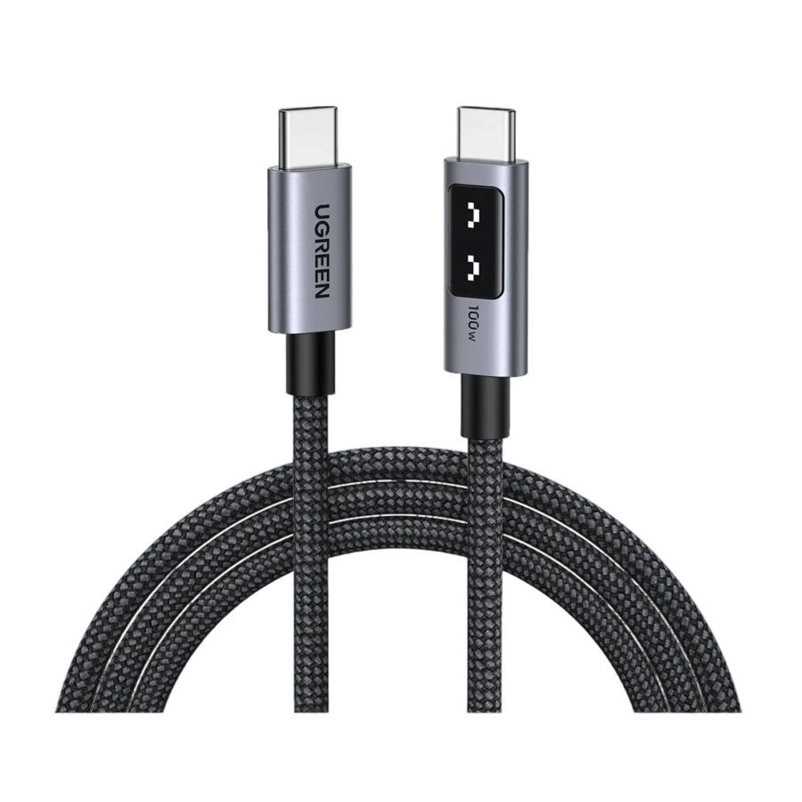 Ugreen Uno Cable Type C to Type C 100 W Nylon 1 M Black 1pcs