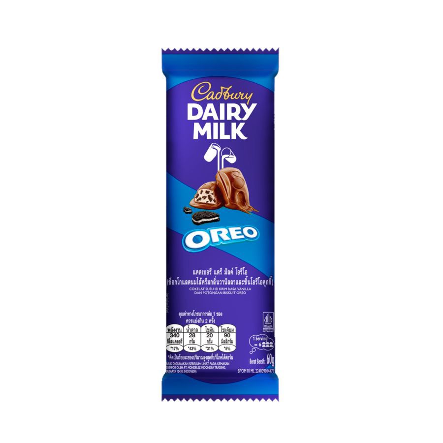Cadbury Dairy Milk Oreo 60gr 60gram
