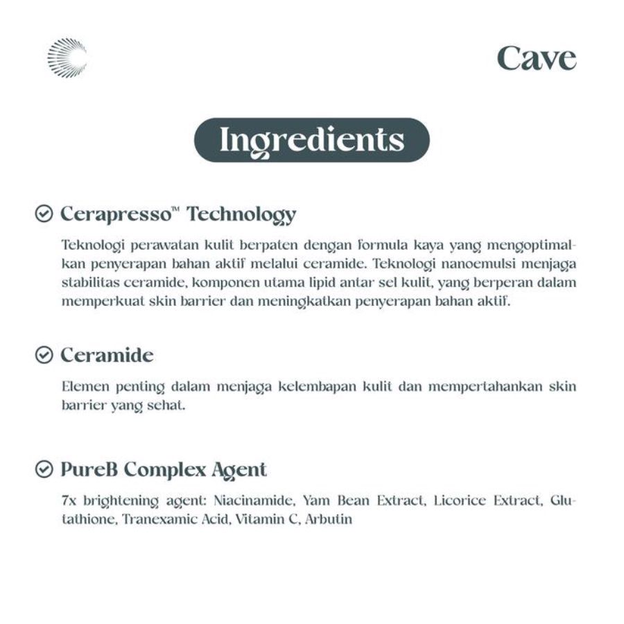 Cave Intense Bright Moisturizer 30gram