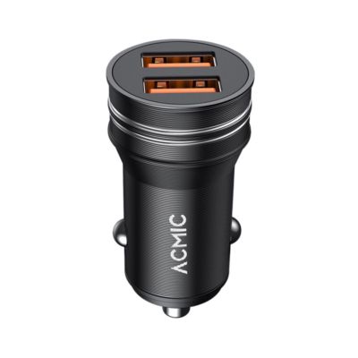 ACMIC Car Charger Adaptor Dual USB 24 Watt CC02