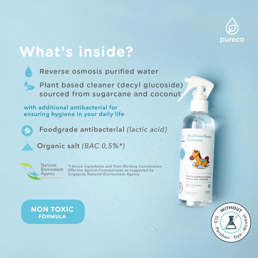 Pureco Multisurface Cleaner Refill Pack Cairan Pembersih 900ml