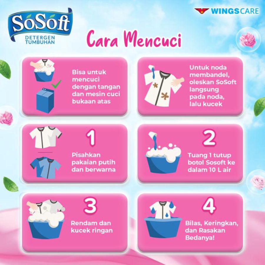 So Soft Sweet Peony Deterjen Cair Pouch 1500ml