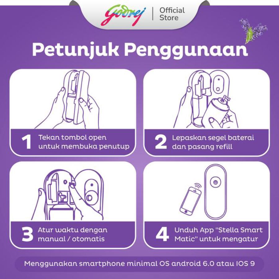 Stella Smart Matic Device Random Variant Pengharum Ruangan 1pcs