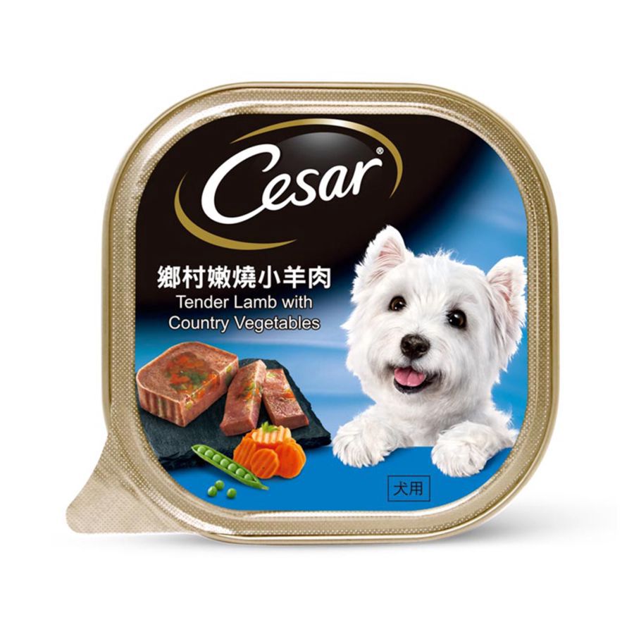 CESAR Tender Lamb with Country Vegetables Wet Dog Food 100gram